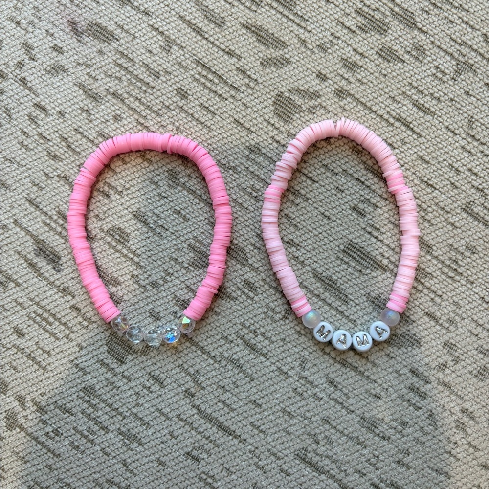 Pink “Mama” Bracelet Set Perfect gift